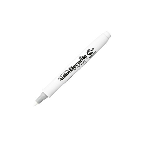 Marcatore Decorite punta tonda 1.0mm bianco Artline