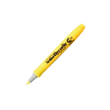 Marcatore Decorite punta tonda 1.0mm giallo Artline