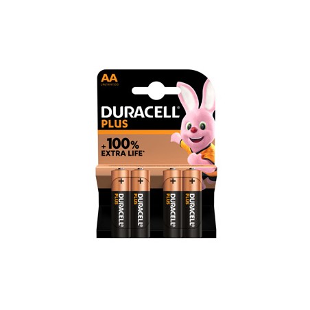 Blister 4 pile MN1500 Duracell PLUS 100 - STILO AA