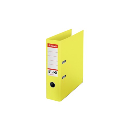 Registratore a leva Dorso 75mm giallo CO2 neutral Esselte