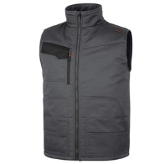 Gilet Multitasche STOCKTON3 Tg. M grigio/arancio