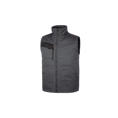 Gilet Multitasche STOCKTON3 Tg. M grigio/arancio