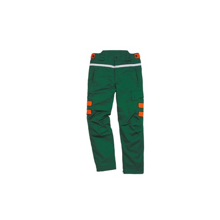 Pantalone per boscaiolo Meleze3 Tg. L verde/arancio