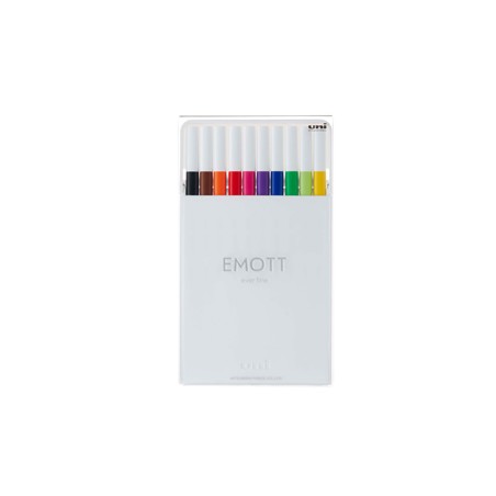 Astuccio 10 fineliner EMOTT tratto 0.4mm colori ass. Standard Uni Mitsubishi