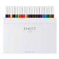 Astuccio 40 fineliner EMOTT tratto 0.4mm colori assortiti Uni Mitsubishi