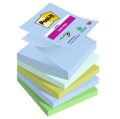 Cf. 5pz blocco 90foglietti Post-itÂ® Super Sticky Z-Notes 76x76mm R330-5SS-OAS