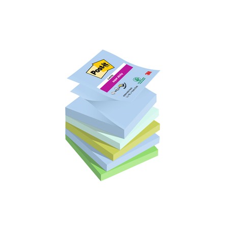 Cf. 5pz blocco 90foglietti Post-itÂ® Super Sticky Z-Notes 76x76mm R330-5SS-OAS