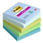 Cf. 5pz blocco 90fg. Post-itÂ® Super Sticky 76x76mm 654-5SS-OAS Oasis