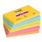 Cf. 6pz blocco 90fg. Post-itÂ® Super Sticky 76x127mm 655-6SS- CARN Carnival