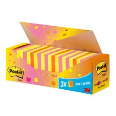 VALUE PACK 21+3 BLOCCO 100fg Post-itÂ® colori assortiti 76x76mm 72GR 654-NP24