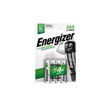 Blister 4 pile ricaricabili AAA - Energizer Power Plus