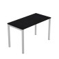 Scrivania Easy Plus smartw. 120x60x72,5cm nero venato frassino