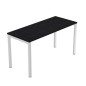 Scrivania Easy Plus smartw. 140x60x72,5cm nero venato frassino