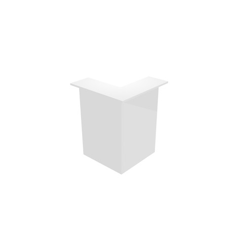 MODULO RECEPTION 90Â° 76x76x117cm BIANCO/BIANCO - PRESTIGE