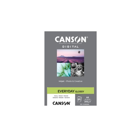 Carta InkJet EVERYDAY 10x15cm 50fg 200gr Glossy Canson