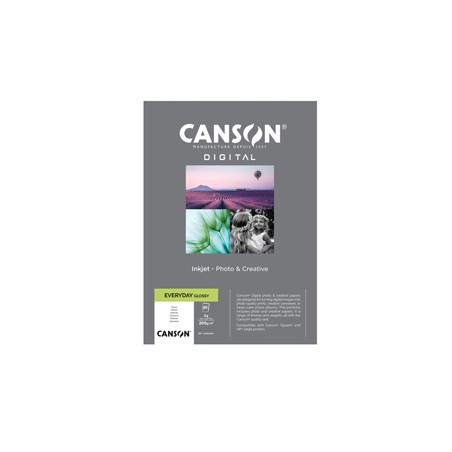 Carta InkJet EVERYDAY A4 50fg 200gr Glossy Canson