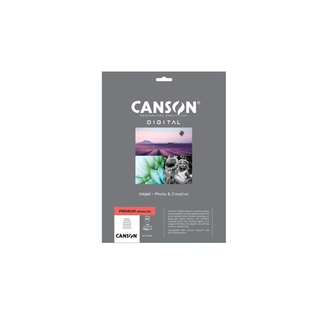 Carta InkJet PREMIUM A4 20fg 255gr HightGloss RC Canson