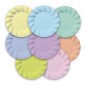 8 piatti Ã˜20cm colori assortiti Soft Rainbow pastello Big Party