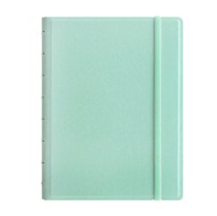 Notebook f.to A5 a righe 56 pag. verde pastello similpelle Filofax