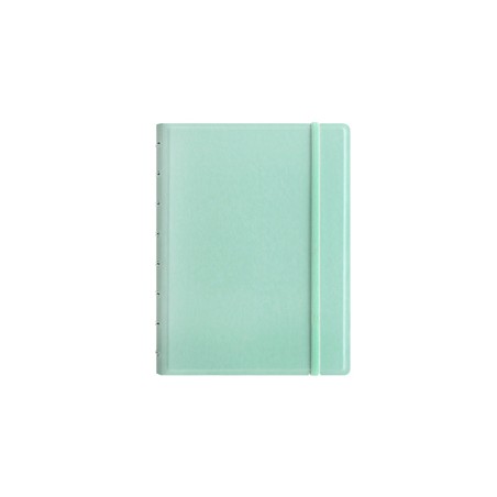 Notebook f.to A5 a righe 56 pag. verde pastello similpelle Filofax