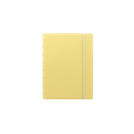 Notebook f.to A5 a righe 56 pag. giallo limone similpelle Filofax