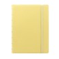 Notebook f.to A5 a righe 56 pag. giallo limone similpelle Filofax