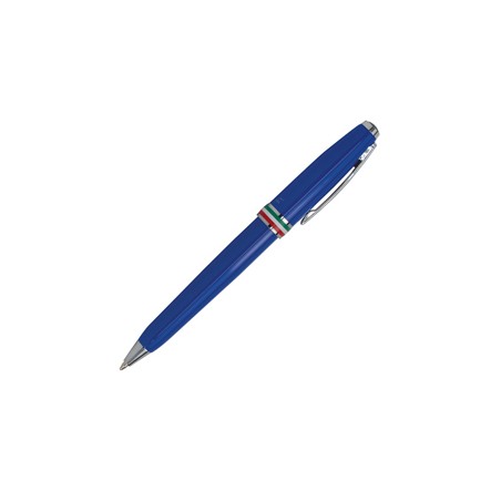 Penna sfera Aldo Domani punta M fusto azzurro Italia Monteverde