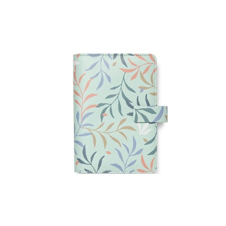 Organiser f.to Personal 187x153x40mm c/cinturino fant. Botanical menta Filofax