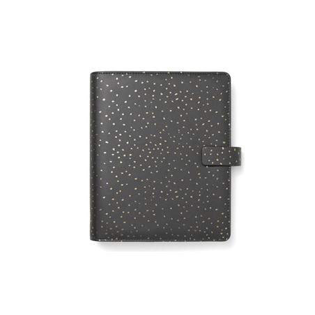 Organiser f.to A5 233x217x46mm c/cinturino Confetti nero Filofax