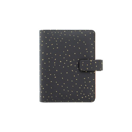 Organiser f.to Personal 187x153x40mm c/cinturino Confetti nero Filofax