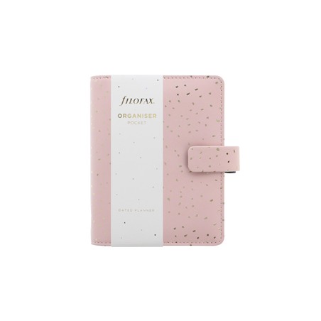 Organiser f.to Pocket 146x128x36mm c/cinturino Confetti rosa Filofax