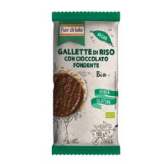 Gallette di riso con cioccolato fondente 100gr Fior di Loto