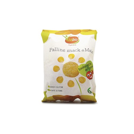 Palline snack di mais 40gr Vivibio