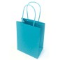 25 shoppers carta kraft 45x15x50cm twisted turchese