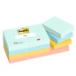 Cf. 12pz blocco 100fg. Post-itÂ® Super Sticky 38x51mm 653-BEA Beachside