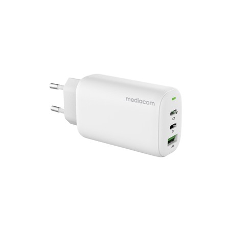 Caricatore da muro 65W porta USB Type-C nero Mediacom