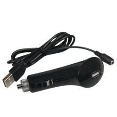 Alimentatore car charger x tablet con 3 adattori Micro USB, Jack 0.75, Apple li