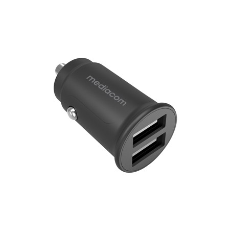 Alimentatore car charger con 2 porte USB - Mediacom