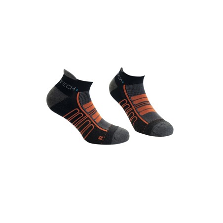 Pack 2 paia di calze fantasmino cervinia taglie 36-39 blu arancio