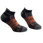 Pack 2 paia di calze fantasmino cervinia taglie 40-43 blu arancio