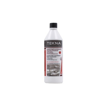 Disinfettante detergente per superfici super concentrato 1lt Tekna