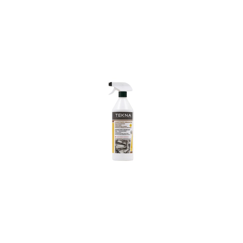 Disinfettante sgrassatore superconcentrato senza profumo 1lt Tekna