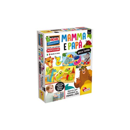 Gioco tattile mamma e papA' Montessori Plus Lisciani