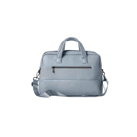 Borsa c/manici Gate Trended ecopelle dim. 41x30x15cm azzurro InTempo