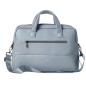 Borsa c/manici Gate Trended ecopelle dim. 41x30x15cm azzurro InTempo