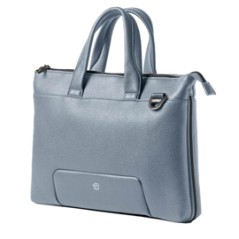 Borsa c/manici espandibile Gate Trended ecopelle dim.41x30x7cm azzurro InTempo