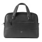 Borsa c/manici slim Gate Trended ecopelle dim.41x30x15cm nero InTempo