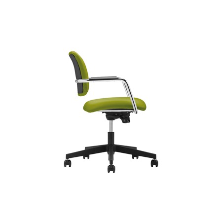 Poltroncina visitatore Lithium LTG verde con braccioli inclusi