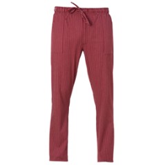 Pantalone da cuoco Enrico Tg. XXL gessato bordeaux