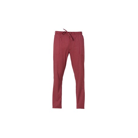 Pantalone da cuoco Enrico Tg. XXL gessato bordeaux